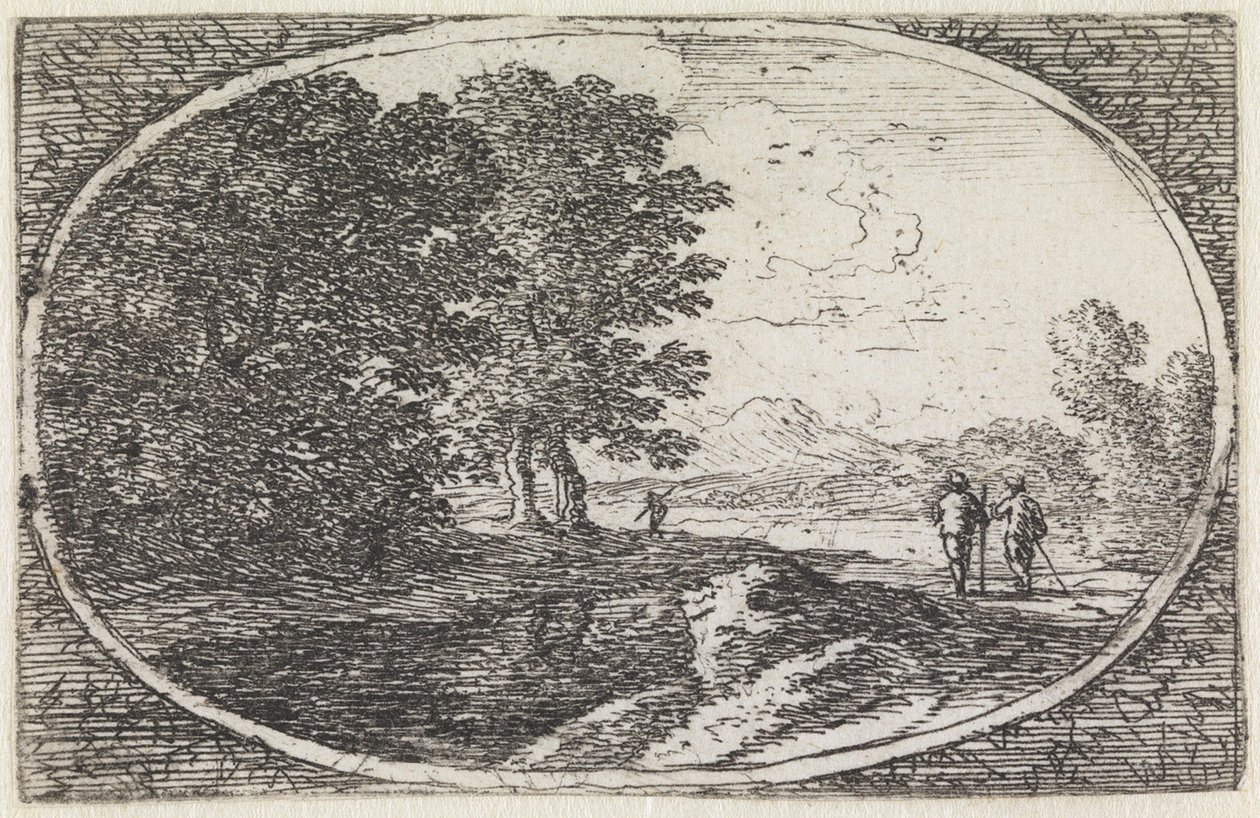 Landschaft (Nr. 20 aus der Serie: Variae campestrum fantasiae) von Herman van Swanevelt