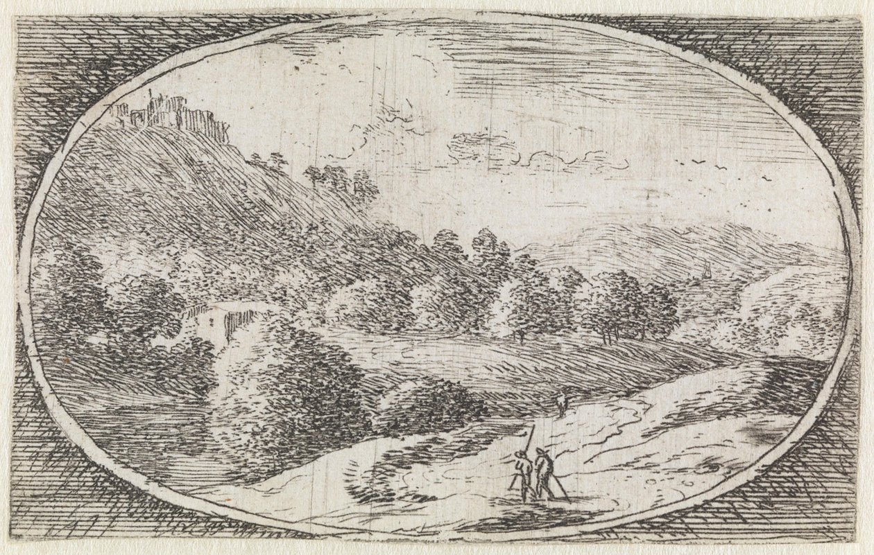 Landschaft (Nr. 22 aus der Serie: Variae Campestrum Fantasiae) von Herman van Swanevelt