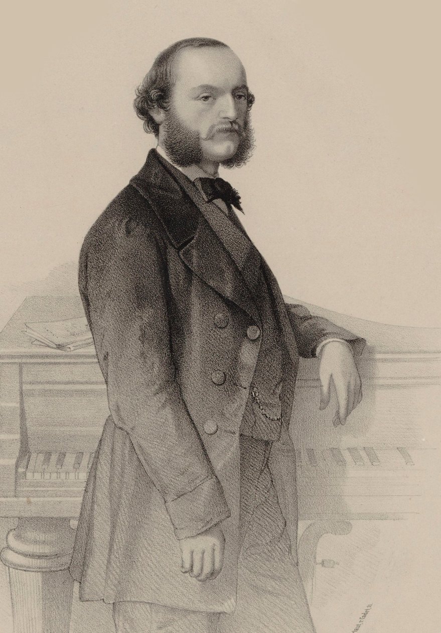Porträt des Pianisten und Komponisten Désiré Magnus 1828-1884 von Hermann Raunheim