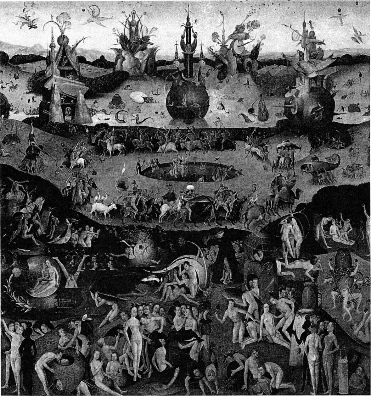 Öl von Holz auf Leinwand übertragen von Hieronymus Bosch