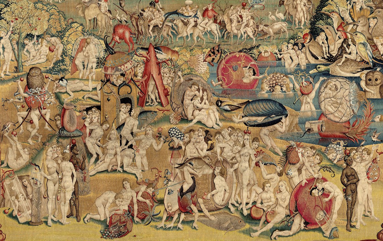 Der Garten der Lüste (ca. 1560) von Hieronymus (after) Bosch