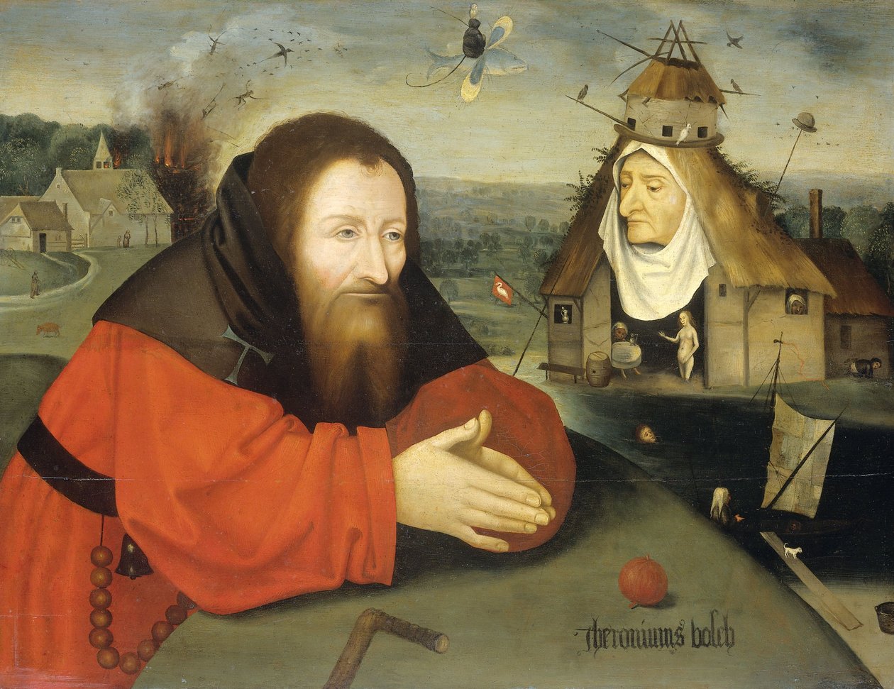 Die Versuchung des Heiligen Antonius, um 1550 von Hieronymus (after) Bosch