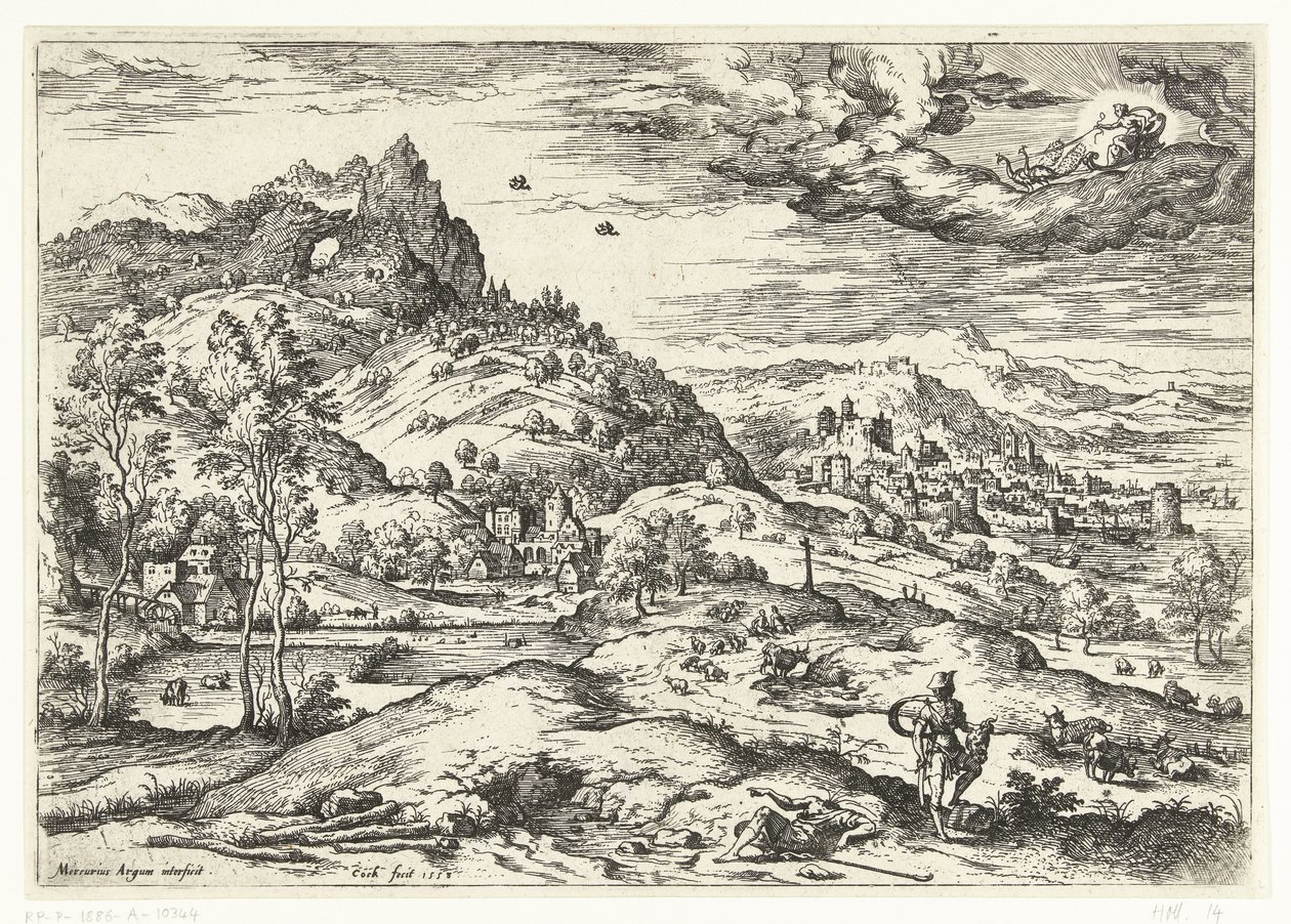 Merkur mit dem Kopf des Argus von Hieronymus Cock