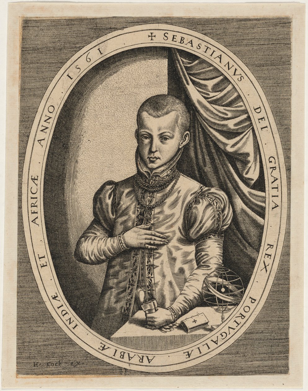 Sebastian, König von Portugal von Hieronymus Cock