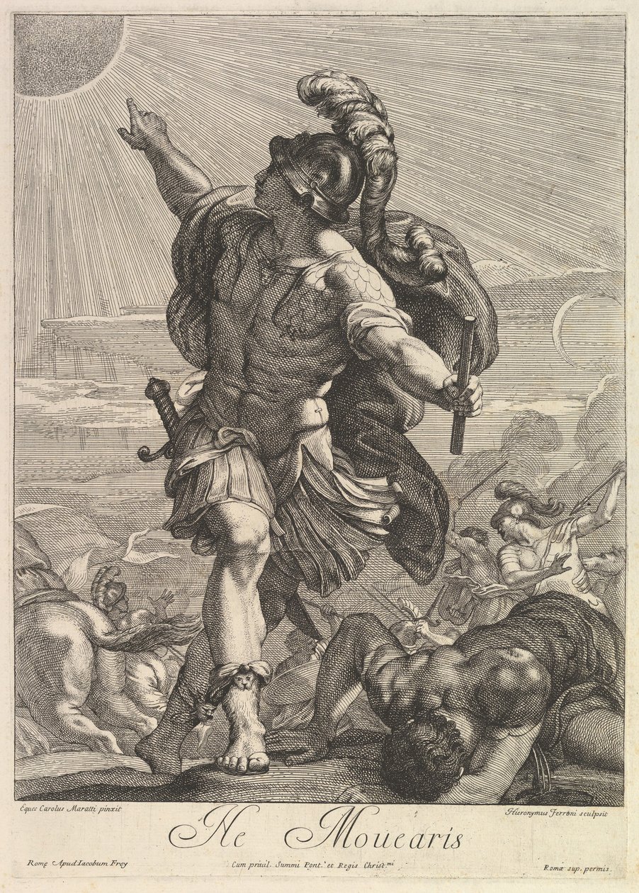 Josua befiehlt der Sonne stillzustehen von Hieronymus Ferroni