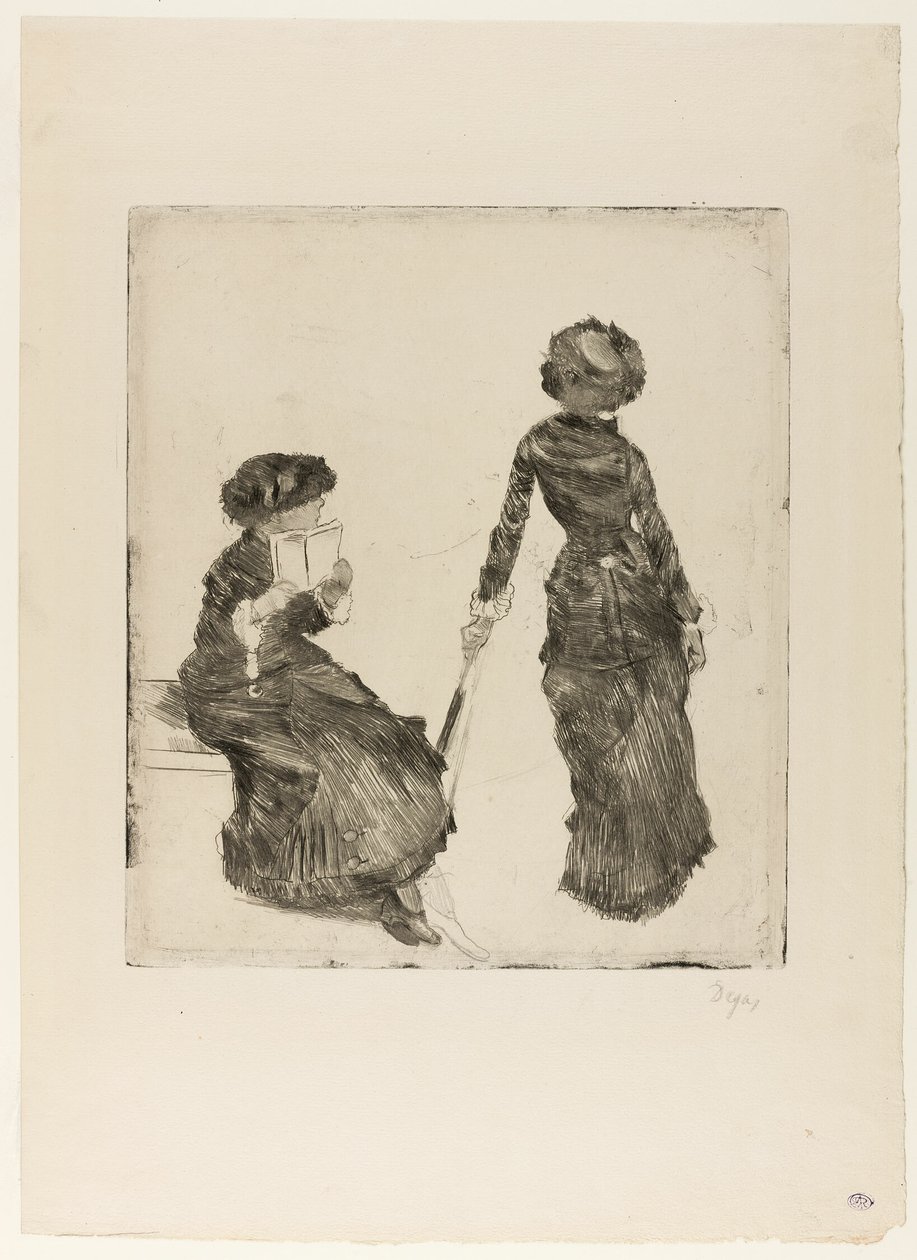 Mary Cassatt im Louvre: Die etruskische Galerie von Hilaire Germain Edgar Degas