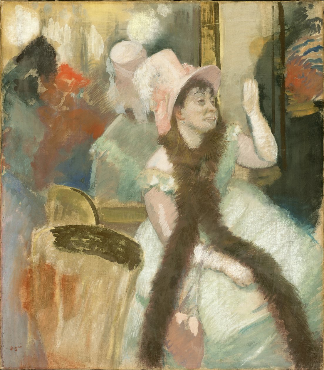 Porträt nach einem Kostümball (Porträt von Madame Dietz-Monnin) von Hilaire Germain Edgar Degas
