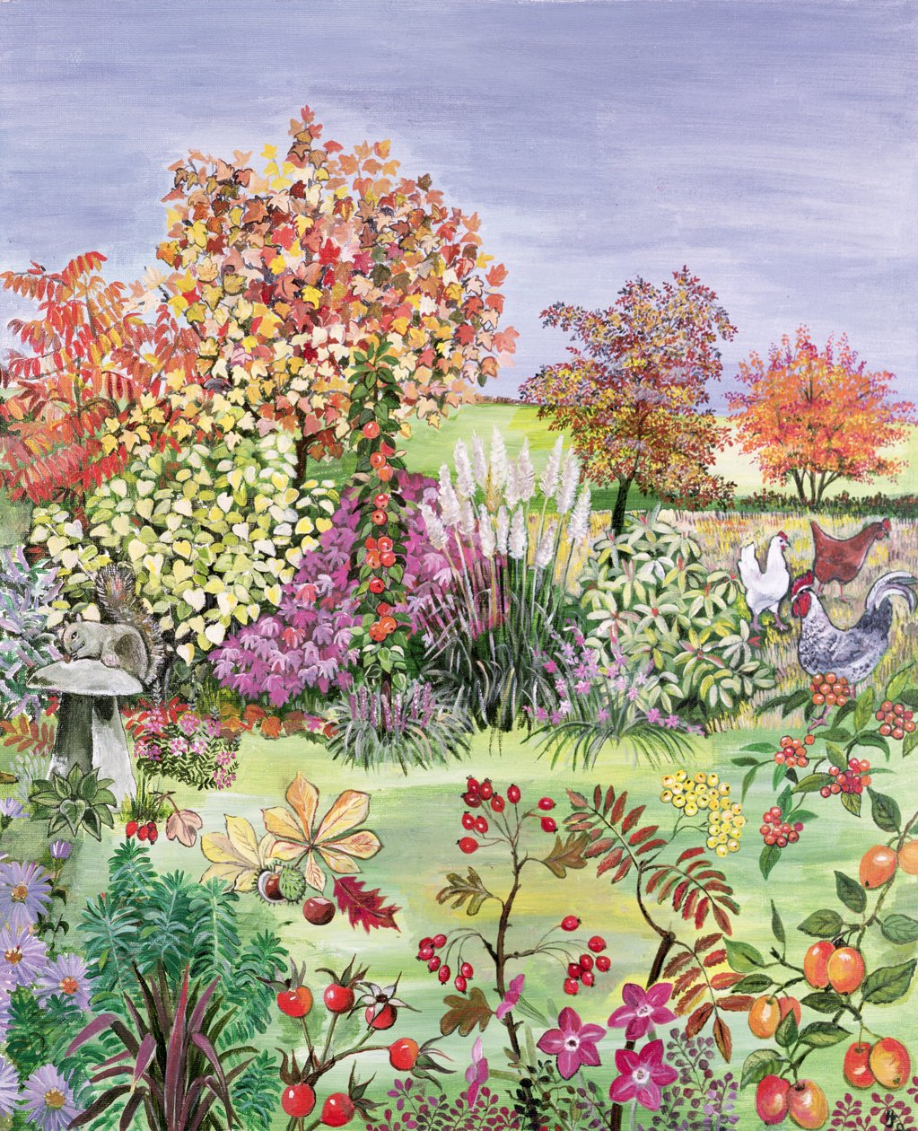Herbst aus den Vier Jahreszeiten (eines von vier) von Hilary Jones