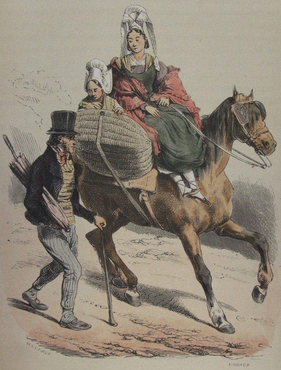 La Normandie Jules Janin Illustration 161 von Hippolyte Bellange