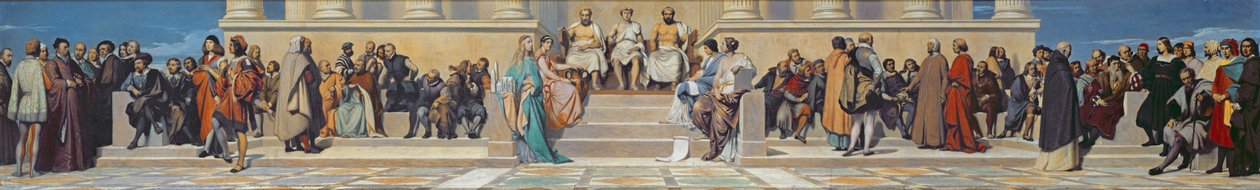 Hemicycle der Ecole des Beaux-Arts, ca. 1836-41 von Hippolyte Delaroche