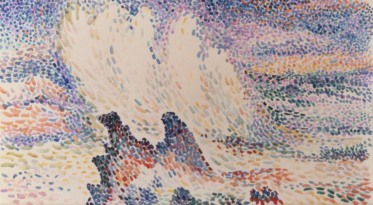 Studie von Wellen von Hippolyte Petitjean