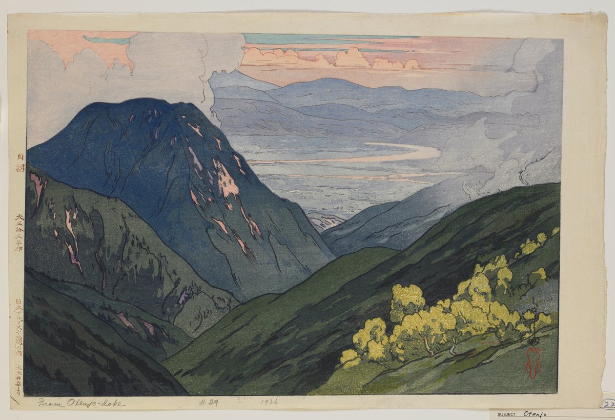 Von Daitenjodake, aus der Serie, Zwölf Szenen in den Japanischen Alpen, Taisho-Ära von Hiroshi Yoshida
