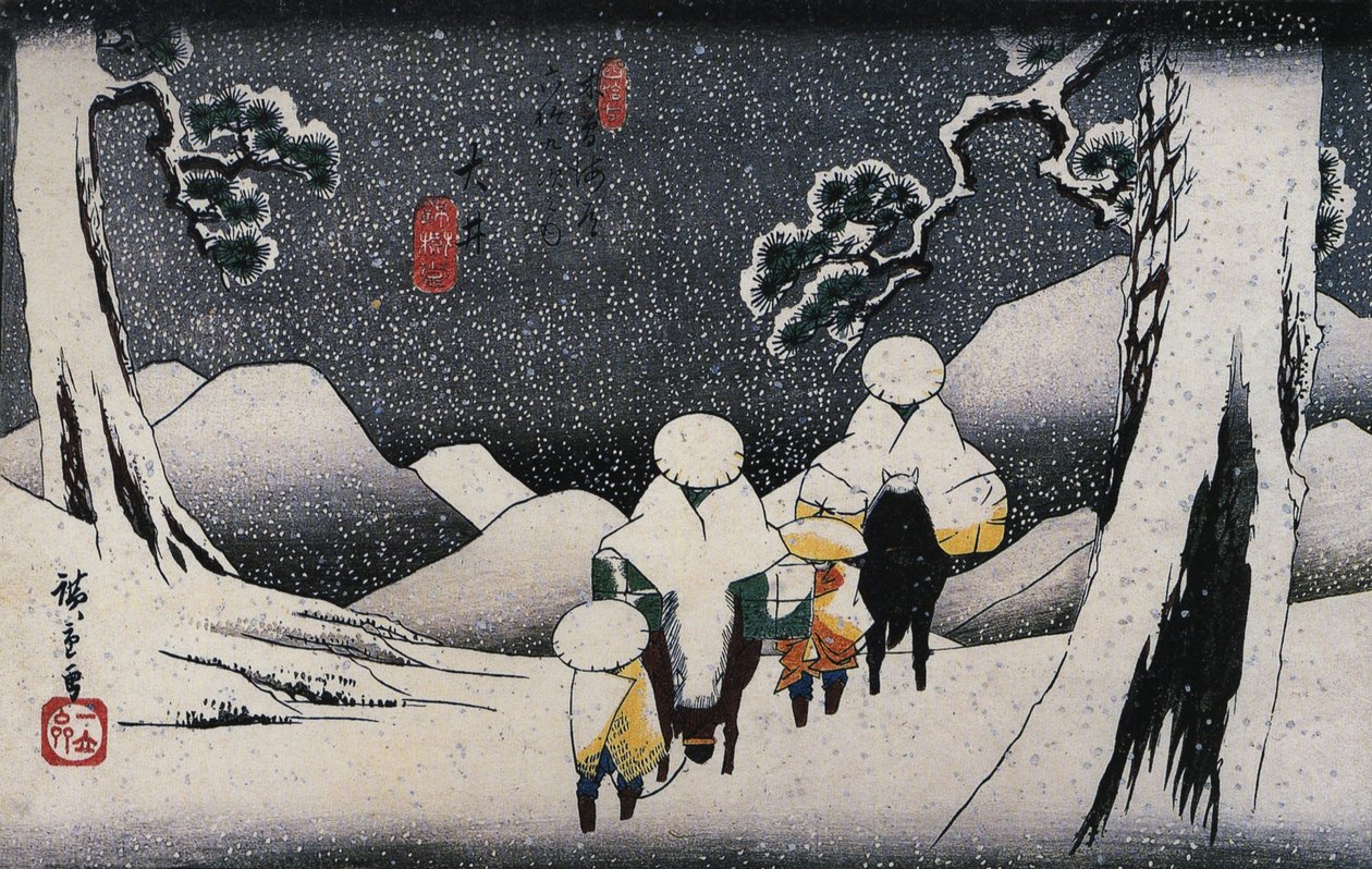 Ohi, aus Sixty-nine Stations on the Kisokaidon von Utagawa Hiroshige