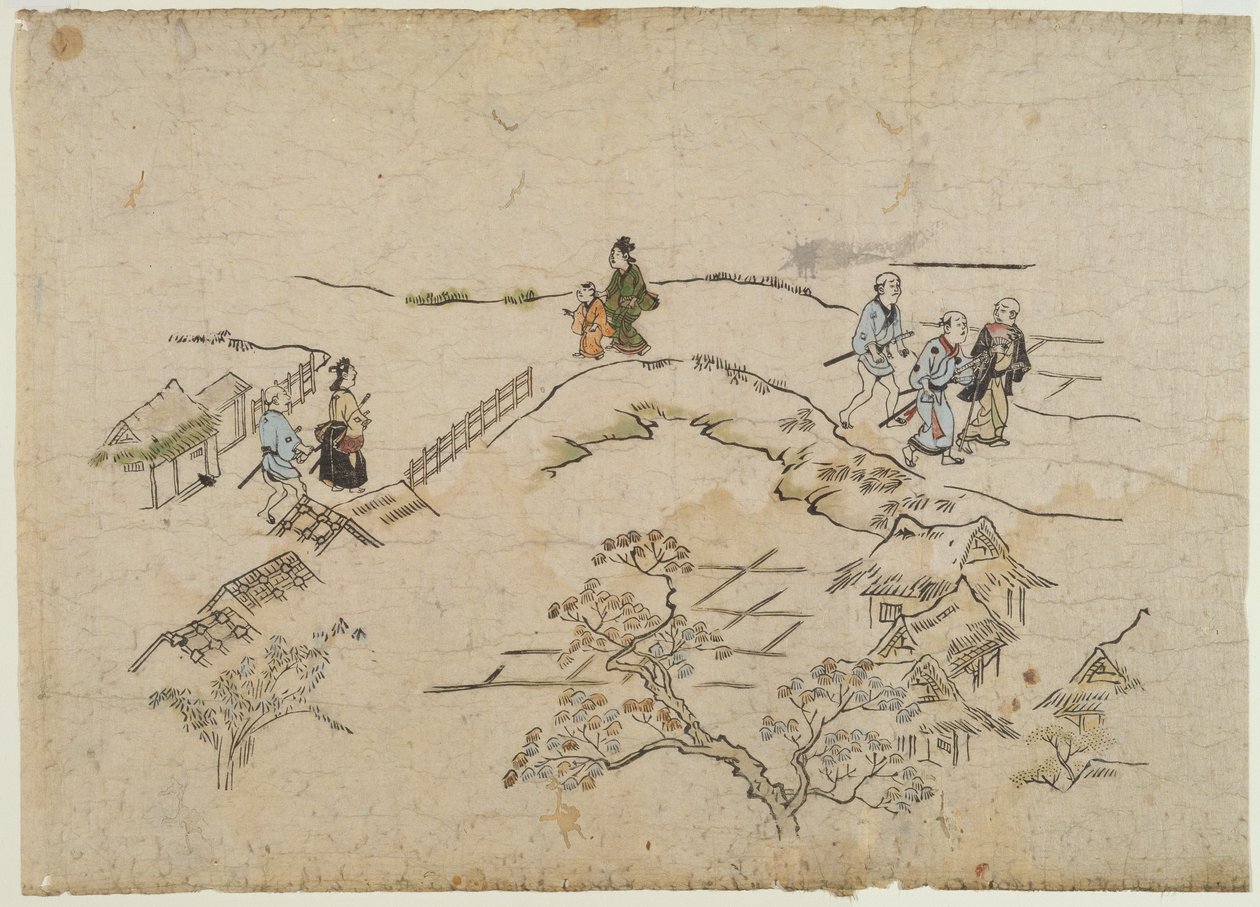 Yoshiwara no Tei, ca. 1680 von Hishikawa Moronobu
