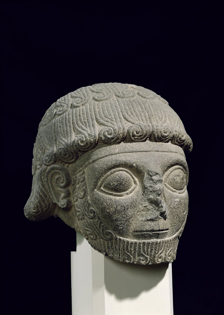 Kopf eines Gottes, aus Barak in der Türkei, 18.-17. Jahrhundert v. Chr. von Hittite