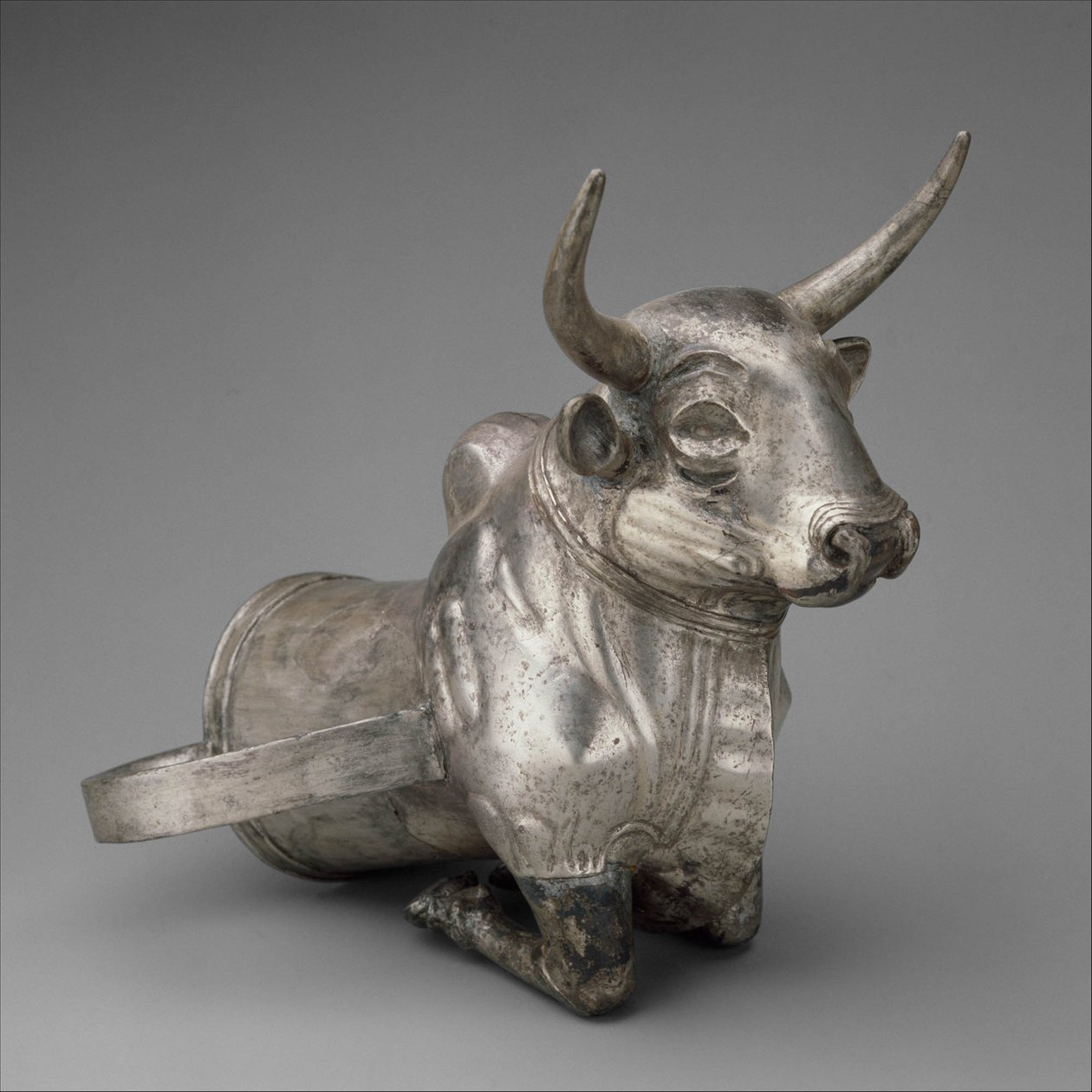 Gefäß mit dem Vorderteil eines Stiers, um 1300 v. Chr. von Hittite