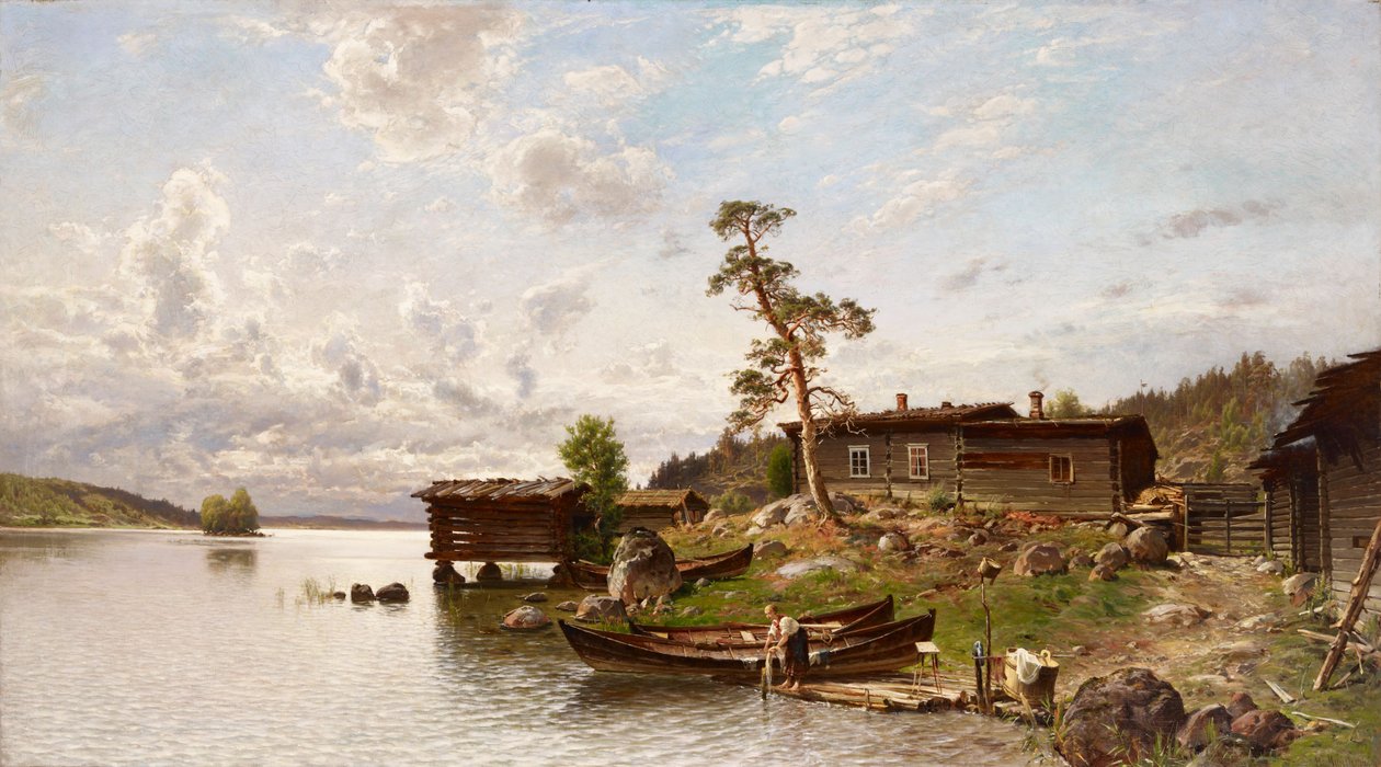 Morgenstimmung (Inselblick) von Hjalmar Munsterhjelm