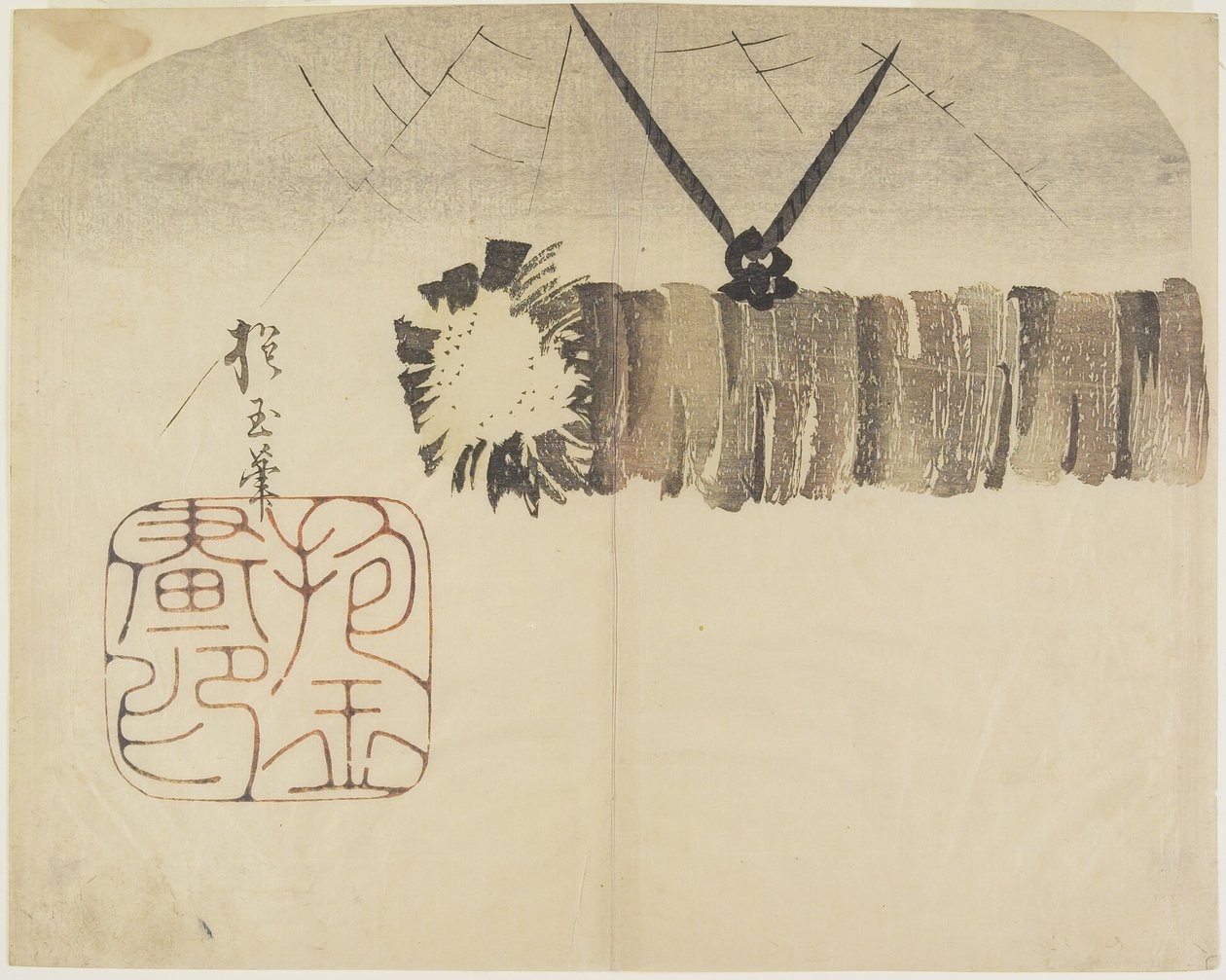 (Holzklotz zum Schlagen von Tempelglocken), ca. 1830 von Hogyoku