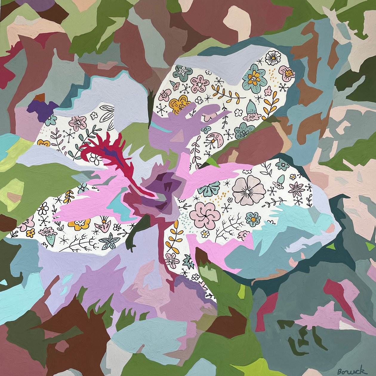 Floral Abstrakt #7 von Holly Boruck