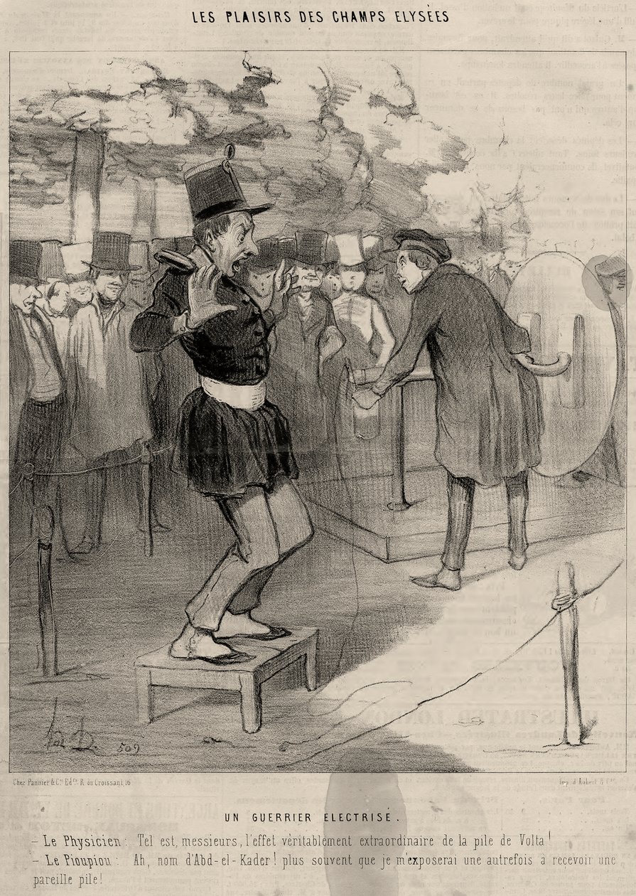 Vergnügungen der Champs Elysées von Honoré Daumier