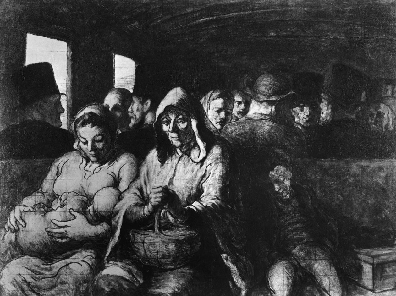 Die dritte Klasse, ca. 1862-64 von Honoré Daumier
