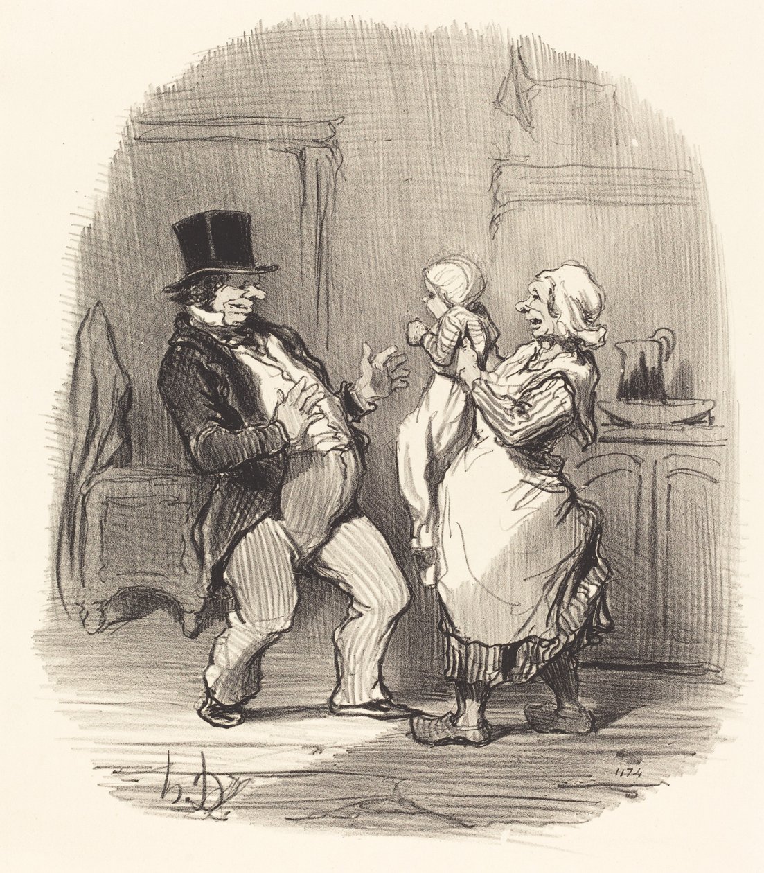 Ah! mein Herr... lachen Sie ihn nicht so aus... von Honoré Daumier