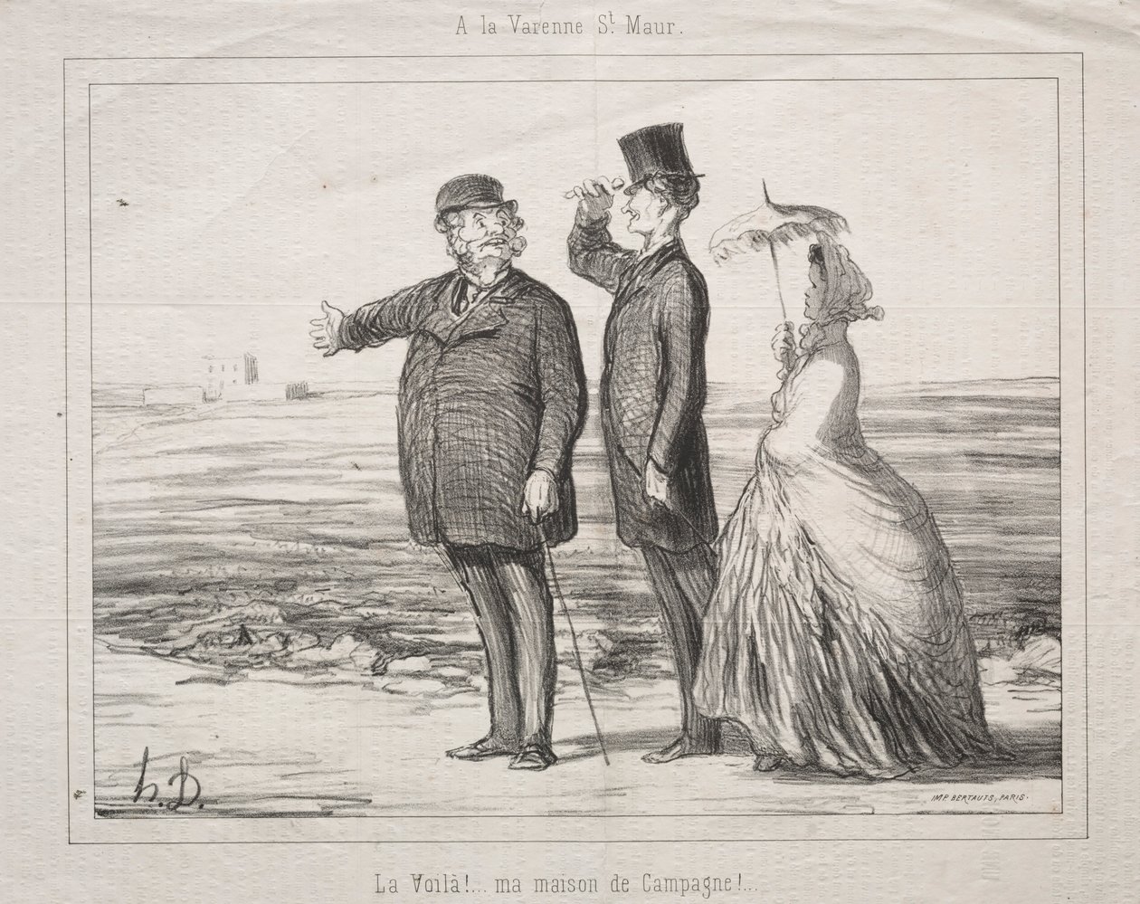 In Varenne-Saint-Maur: Sieh! Hier ist es, mein Haus auf dem Land! von Honoré Daumier