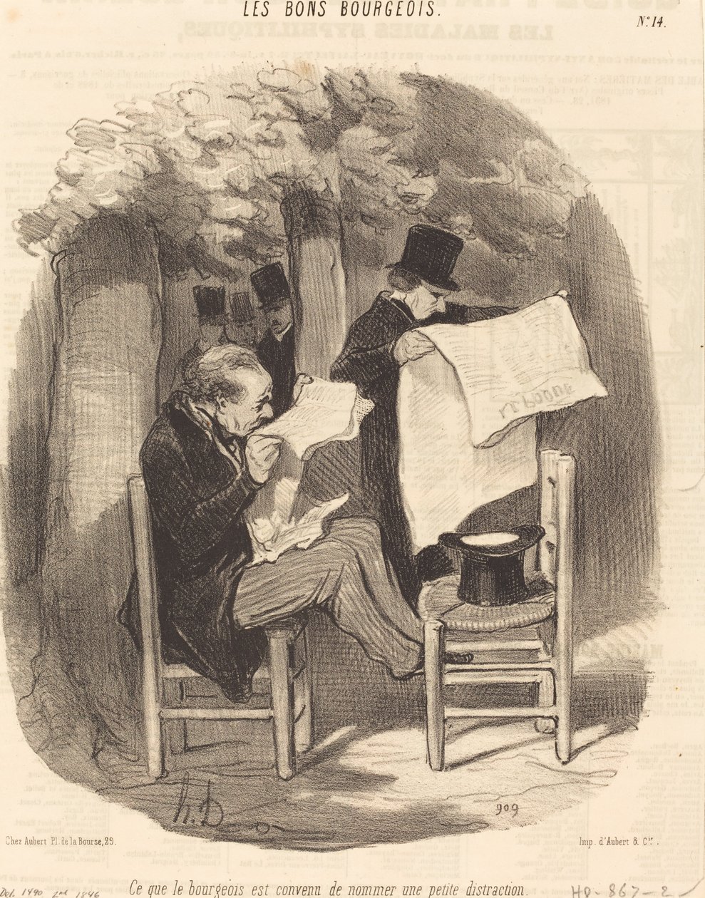Was der Bürger als eine... Ablenkung bezeichnet von Honoré Daumier