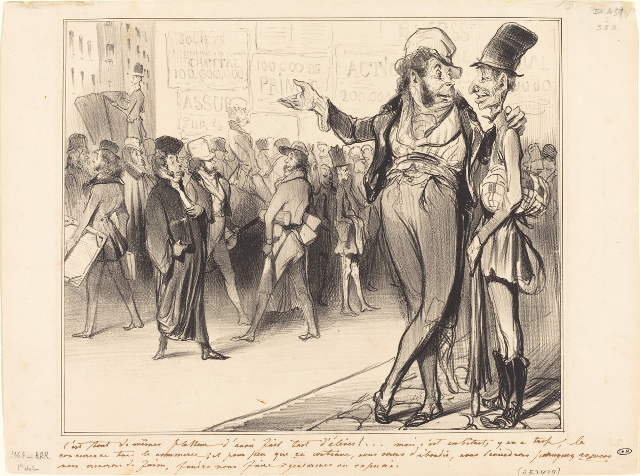Es ist trotzdem schmeichelhaft, so viele Schüler gehabt zu haben!... von Honoré Daumier