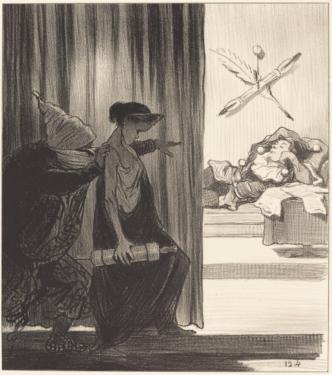 Klytaimnestra gedrängt von Mimi Véron von Honoré Daumier
