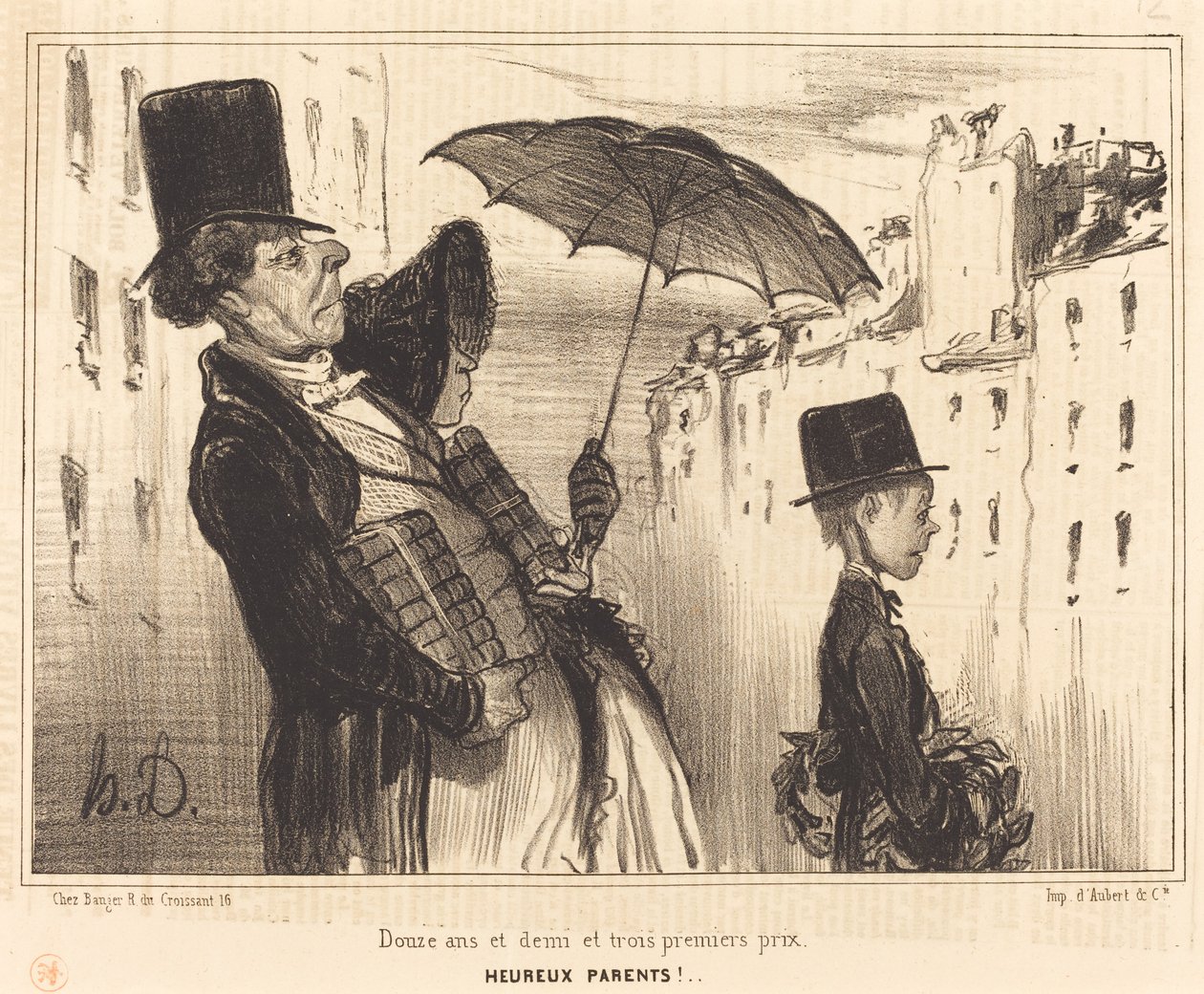 Zwölf Jahre und ein halbes und drei erste Preise von Honoré Daumier