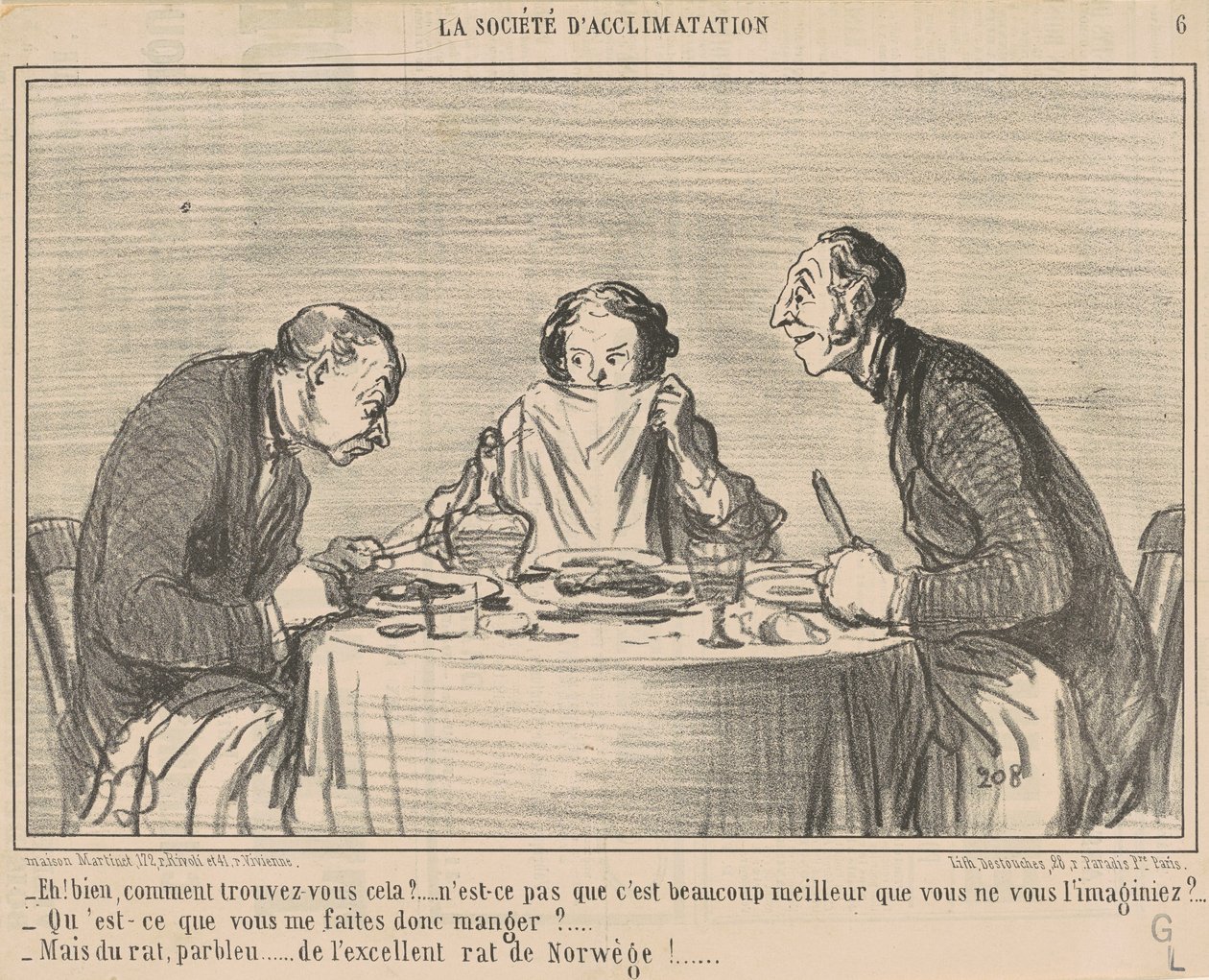 Eh! Nun, wie finden Sie das? von Honoré Daumier