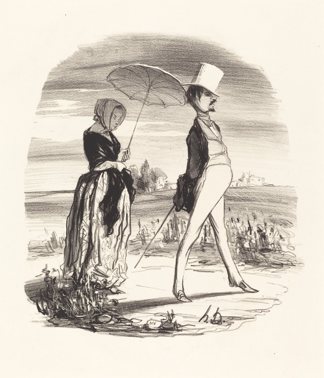 Und man nennt es den Fluss des Lebens hinunter... von Honoré Daumier