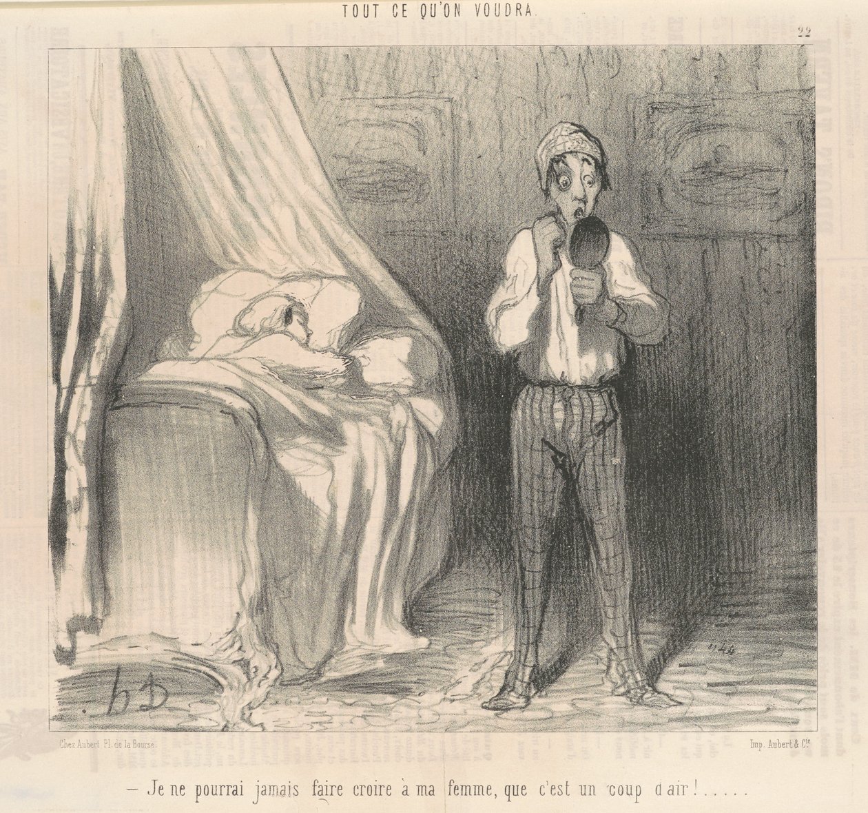 Ich werde meiner Frau nie glauben machen können ... von Honoré Daumier