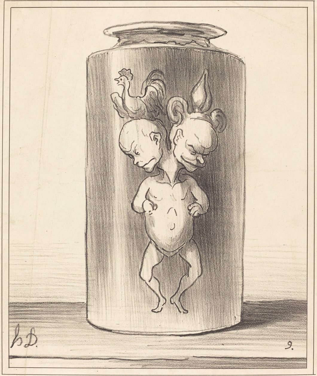 Die Verschmelzung von Honoré Daumier
