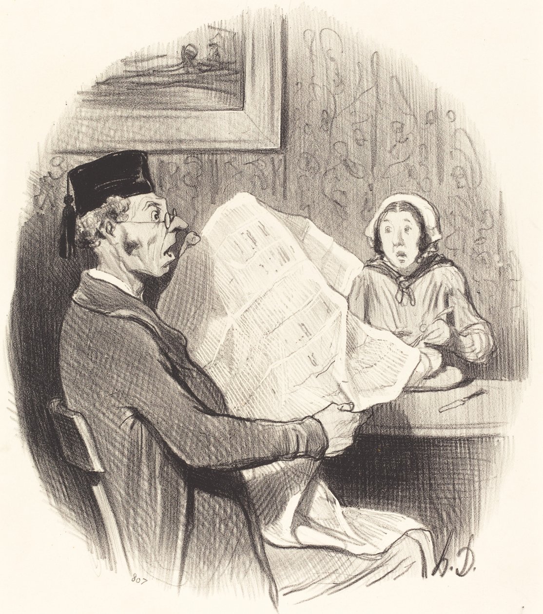 Das Format wird immer monströser von Honoré Daumier