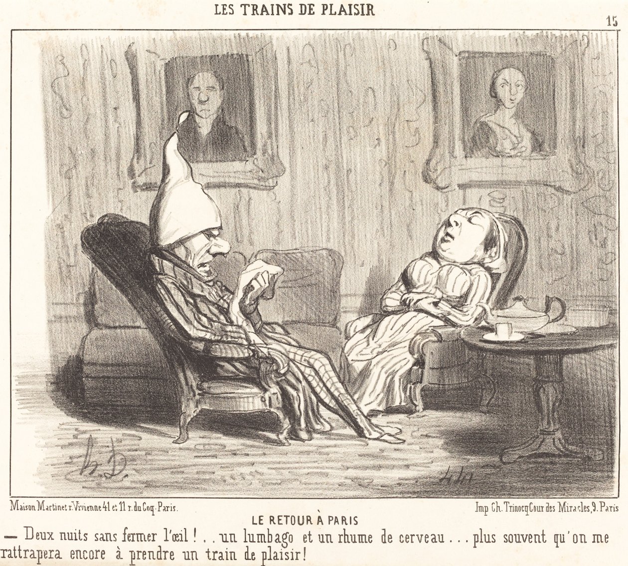 Die Rückkehr nach Paris von Honoré Daumier