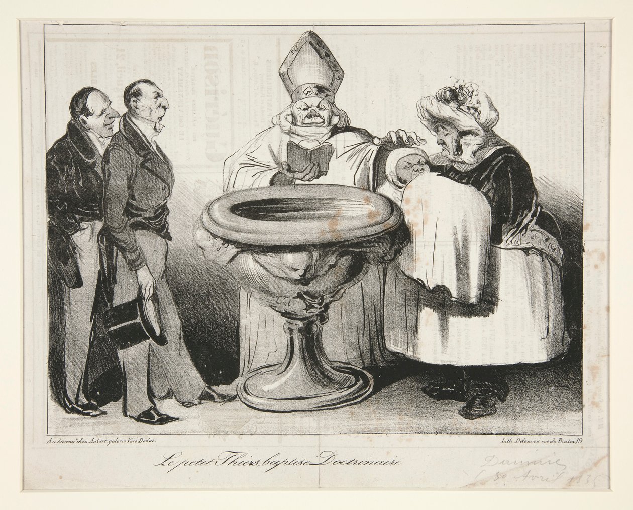 Der kleine Thiers, getauft Doctrinaire von Honoré Daumier