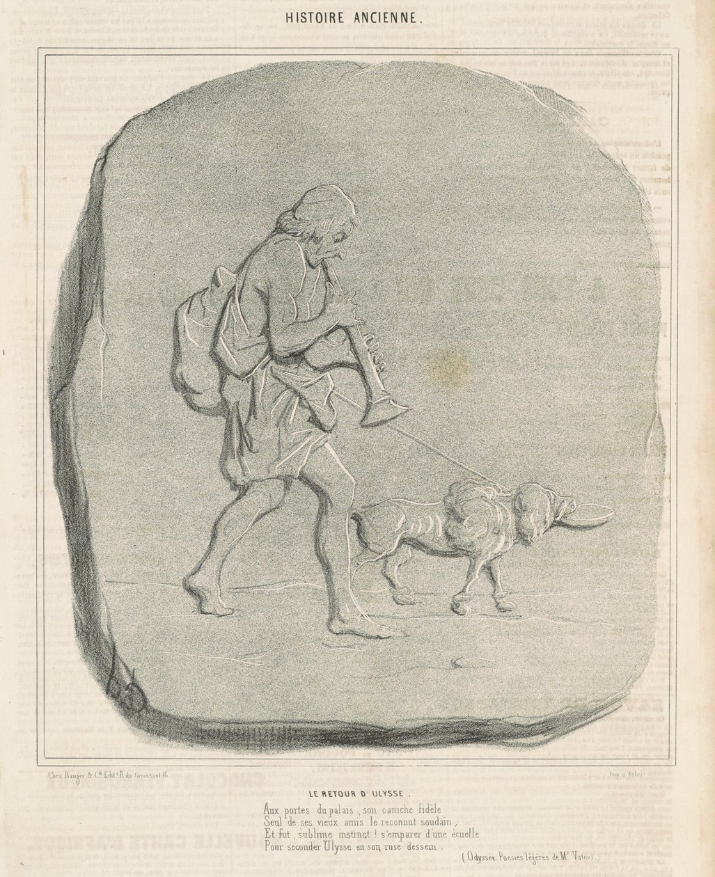Die Rückkehr des Odysseus von Honoré Daumier