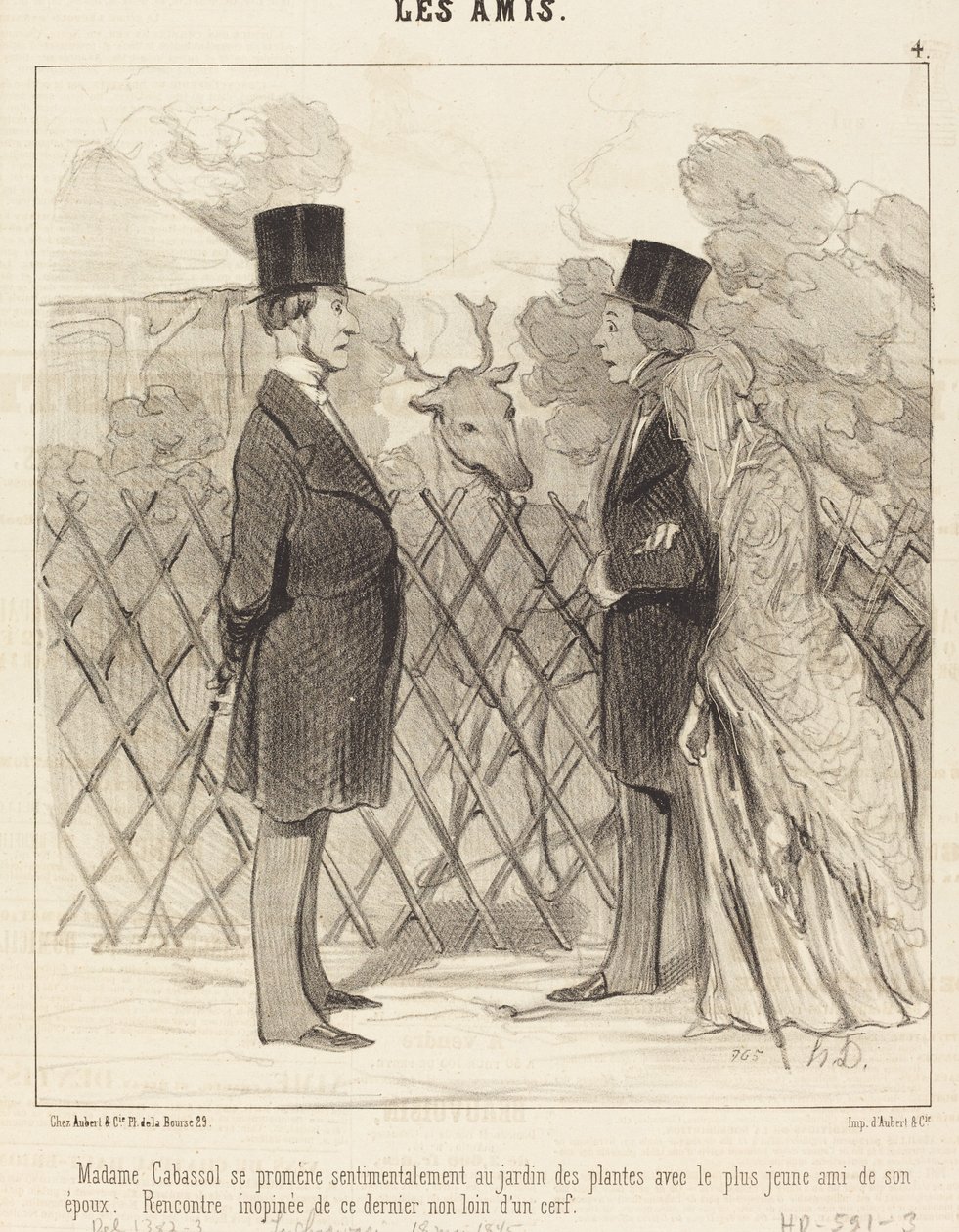 Madame Cabassol spaziert... von Honoré Daumier