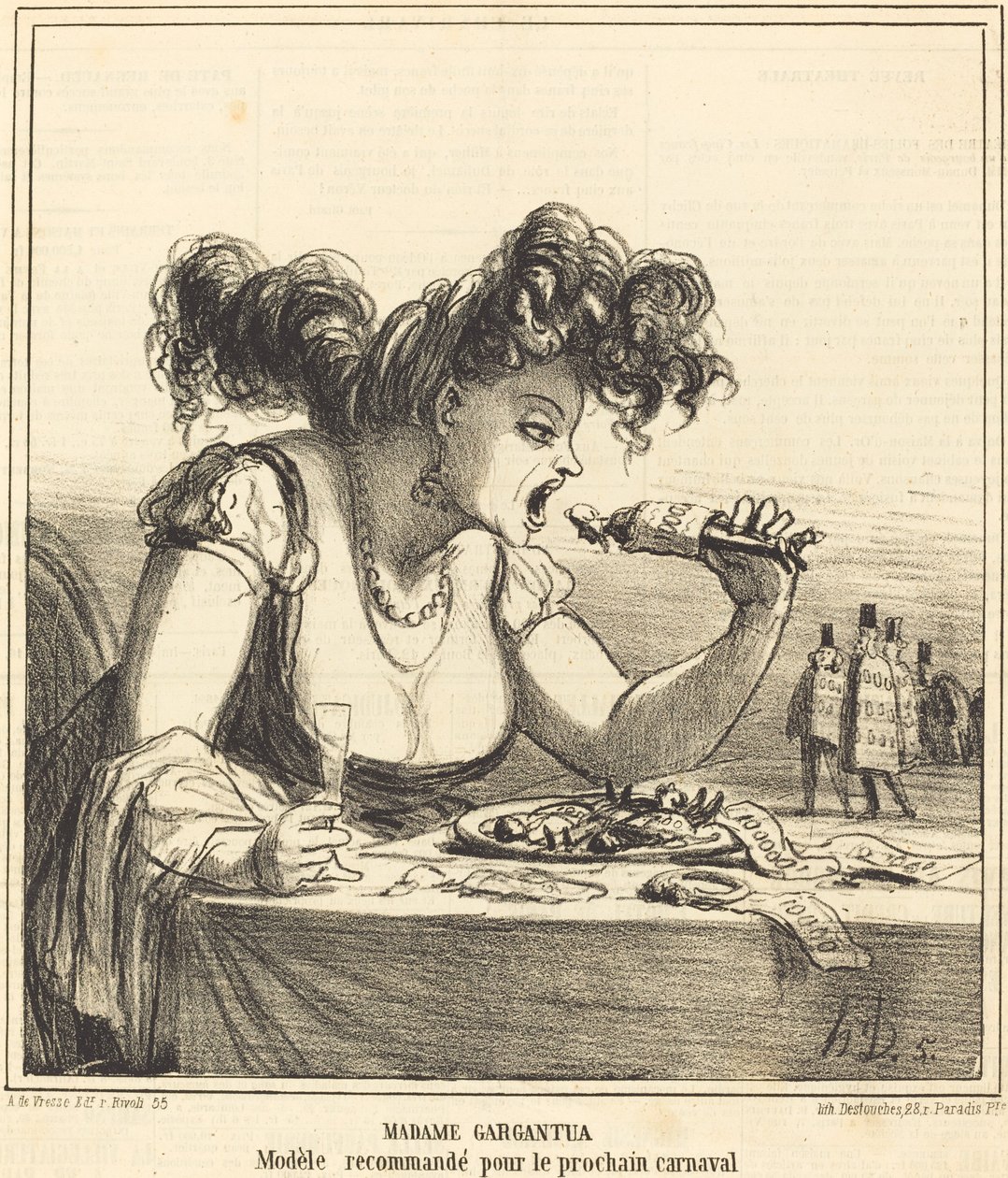 Madame Gargantua von Honoré Daumier