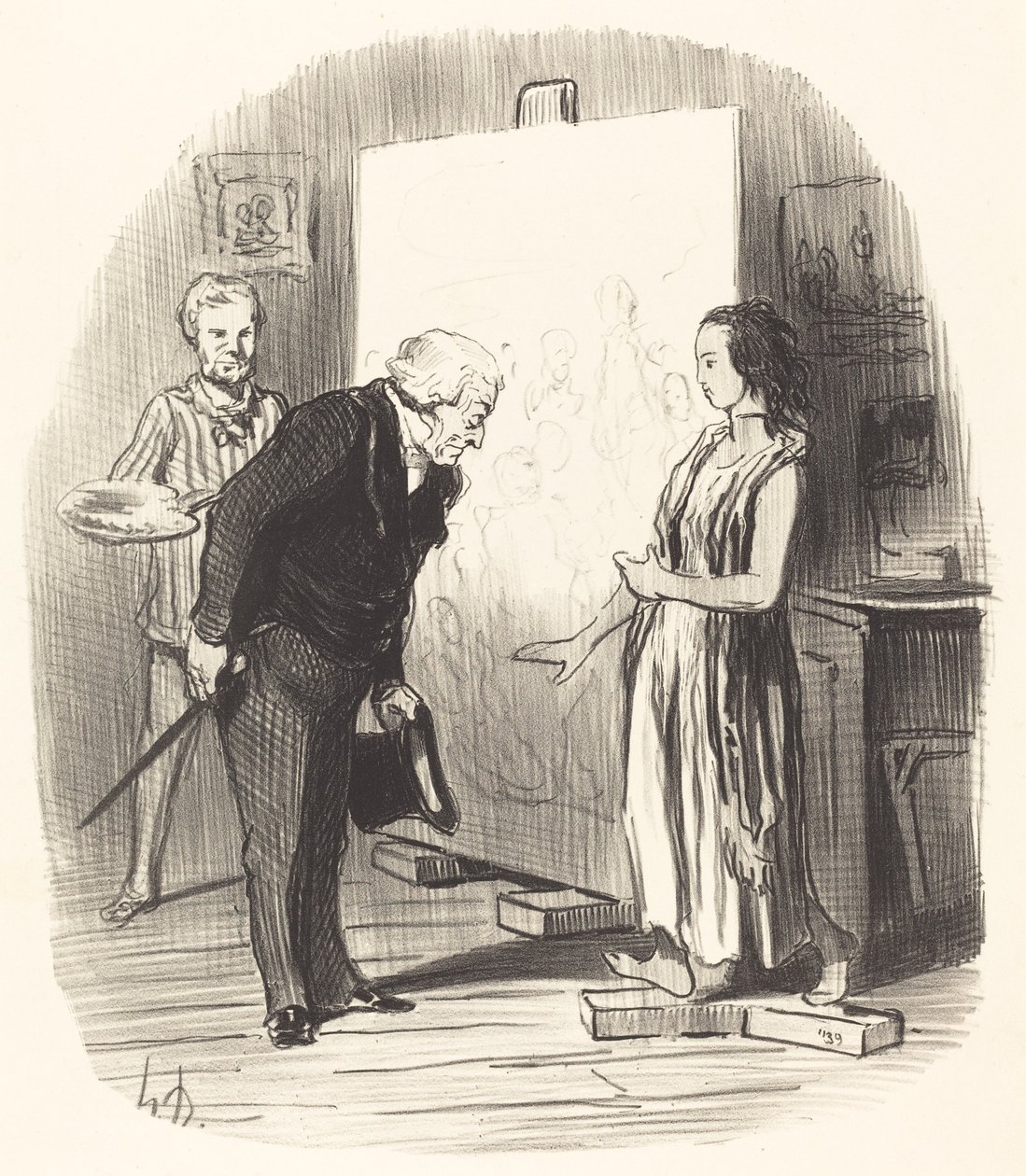 Madame, ich habe die Ehre! von Honoré Daumier