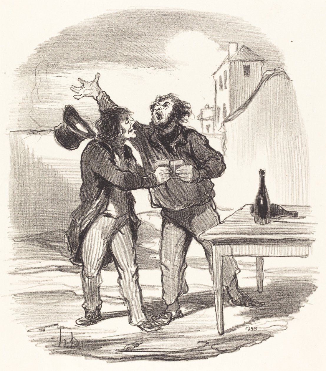 Mitglied... des zehnten Dezembers nimmt das... von Honoré Daumier