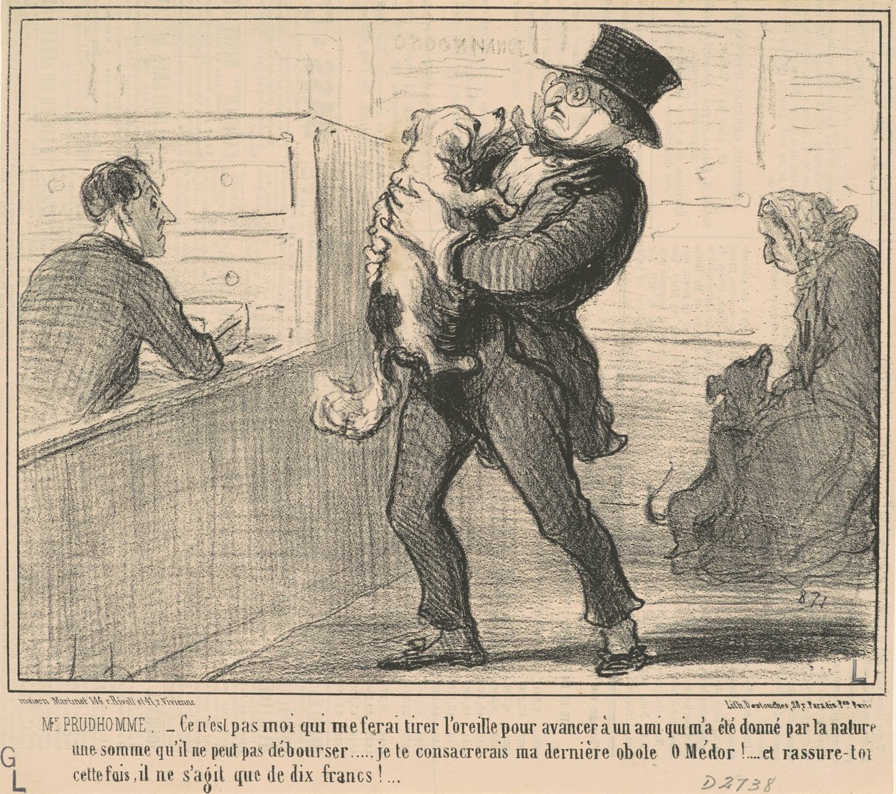 Herr Prudhomme...das bin nicht ich, der... von Honoré Daumier