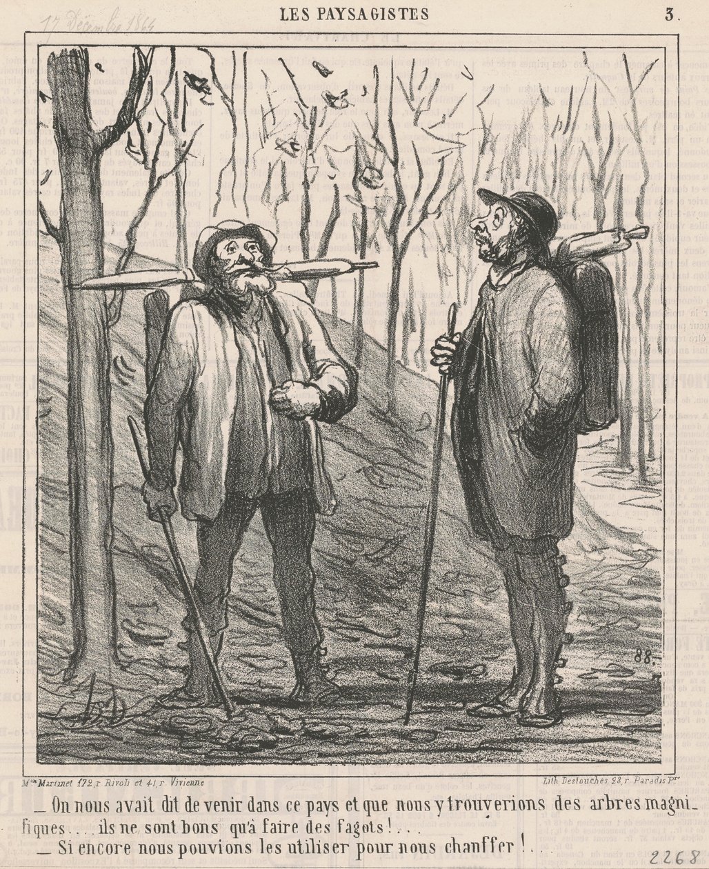 Man hatte uns gesagt, in dieses Land zu kommen ... von Honoré Daumier