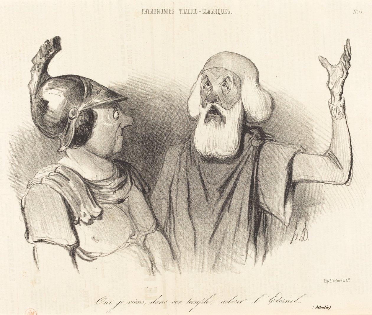 Ja, ich komme, in seinem Tempel... von Honoré Daumier