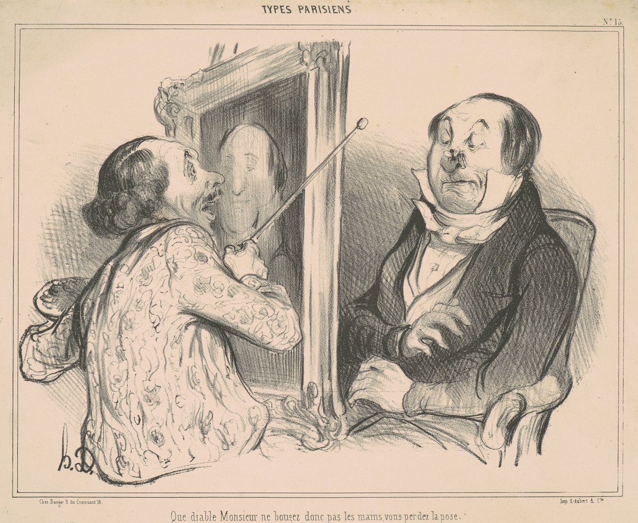 Que Diable Monsieur Ne Bougez donc pas... von Honoré Daumier