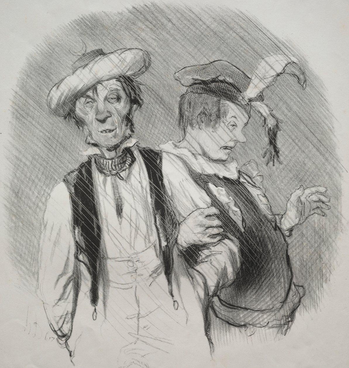 Die schönen Tage des Lebens, Tafel 18: Karneval von Honoré Daumier