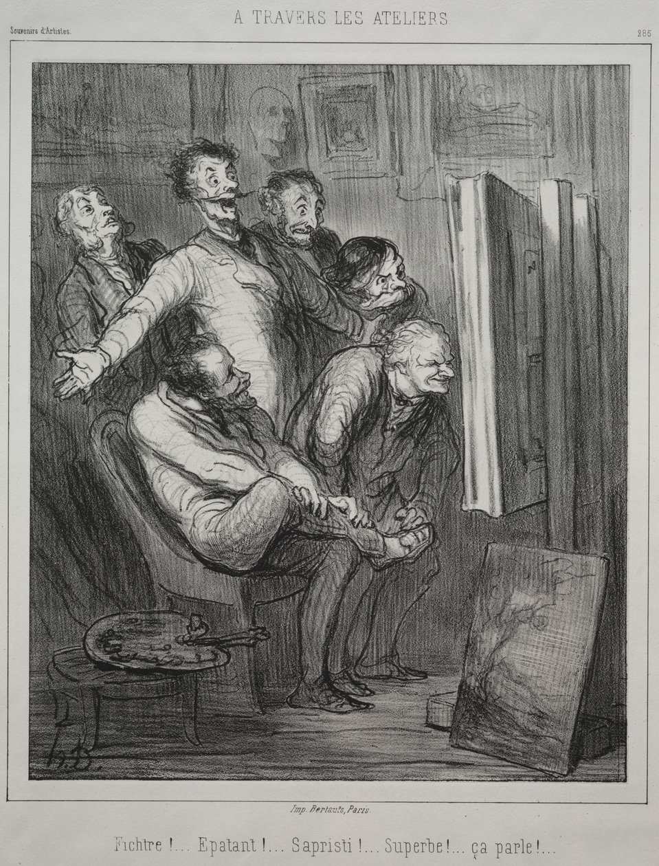 Durch die Ateliers, 1862 von Honoré Daumier