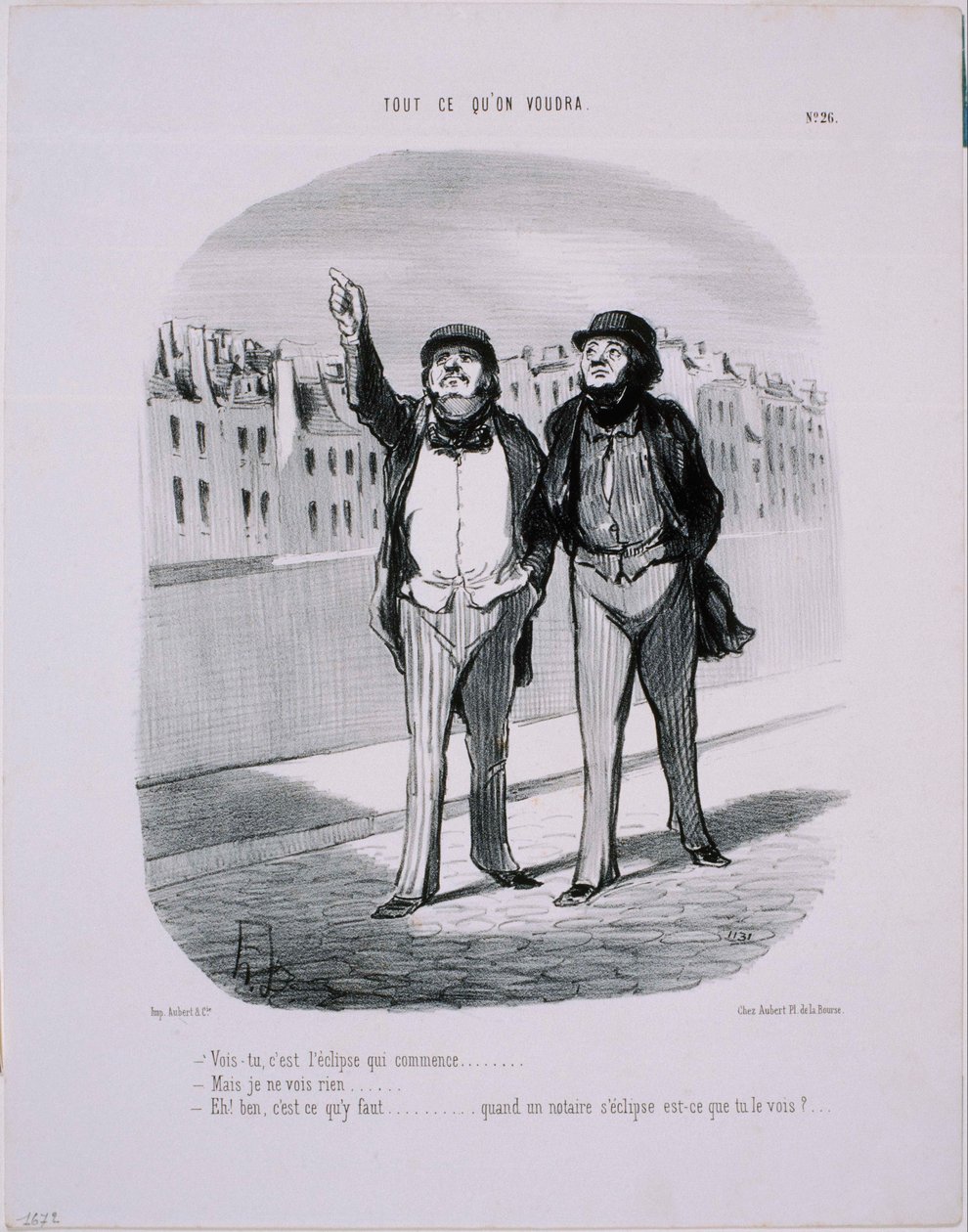 Alles was du willst - Siehst du, es ist die Sonnenfinsternis, die beginnt von Honoré Daumier